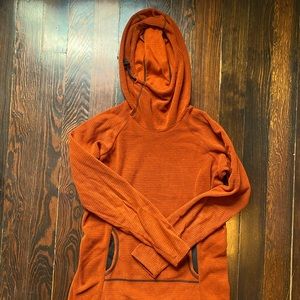 Melanzana Microgrid Dress, Burnt Orange Women’s L